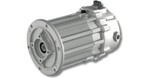 Electric motor with integrated inverter